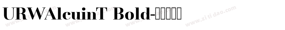 URWAlcuinT Bold字体转换